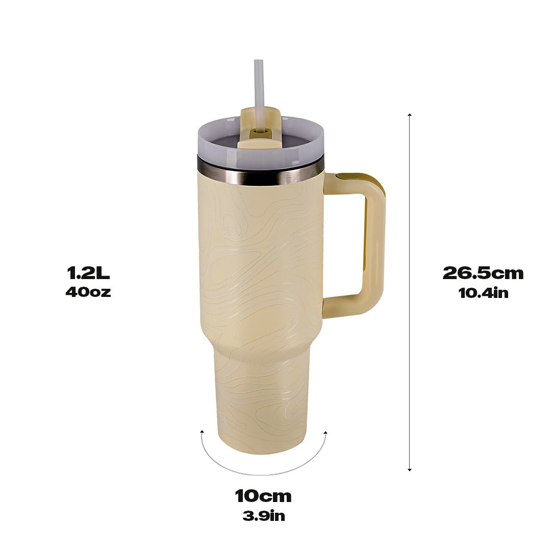 CREAM FLUCTUS "TREKKA" TUMBLER
