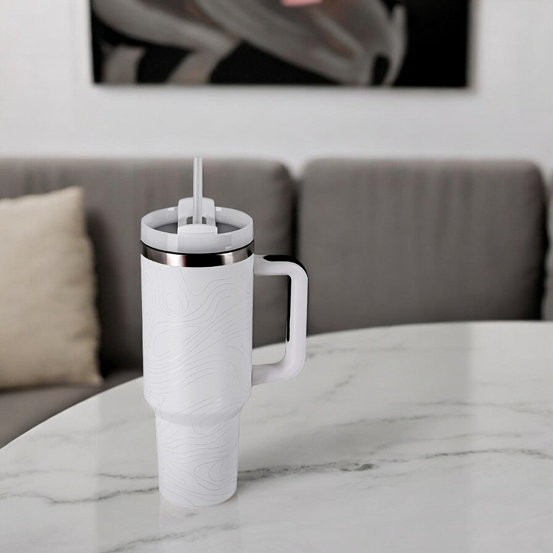 WHITE FLUCTUS "TREKKA" TUMBLER