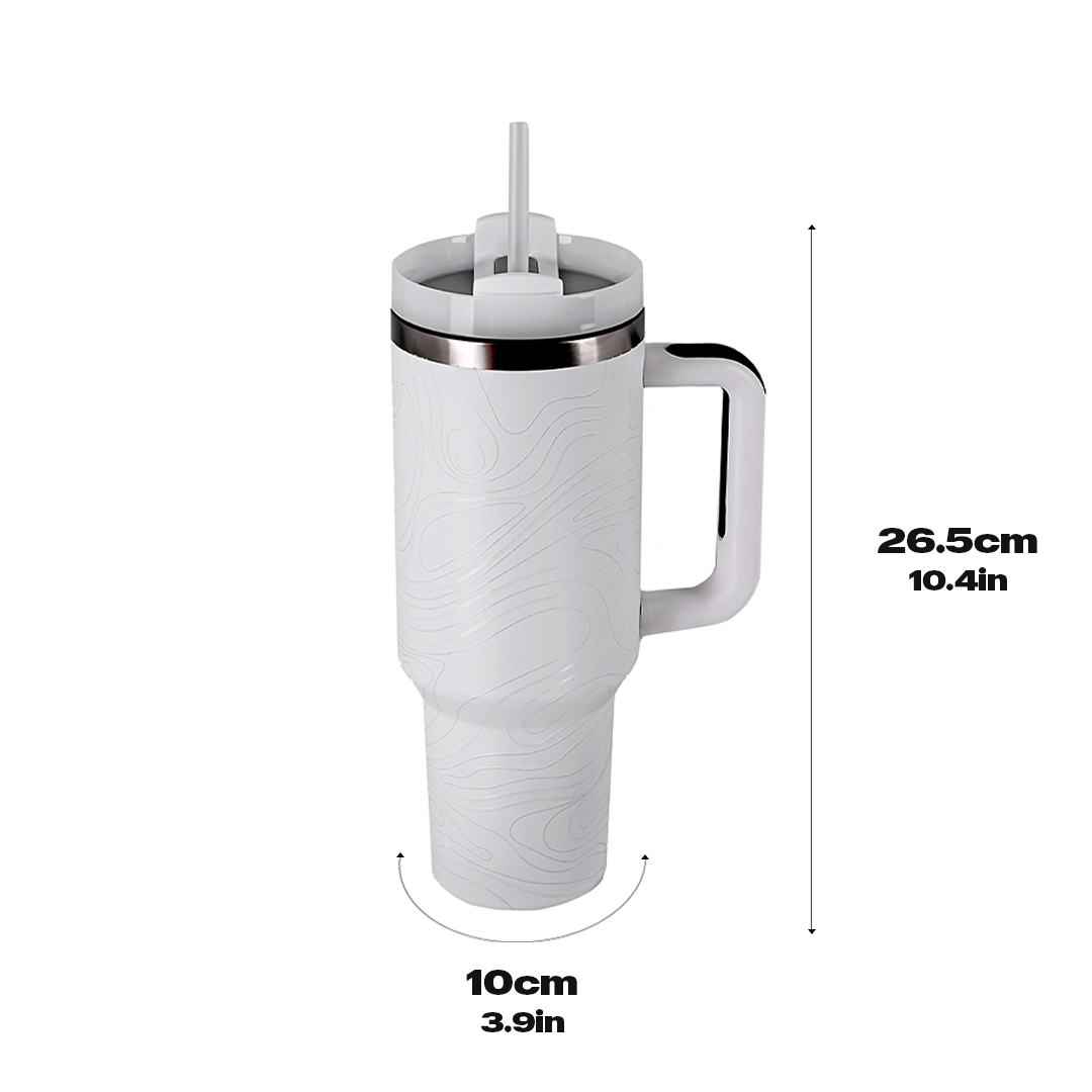 WHITE FLUCTUS "TREKKA" TUMBLER