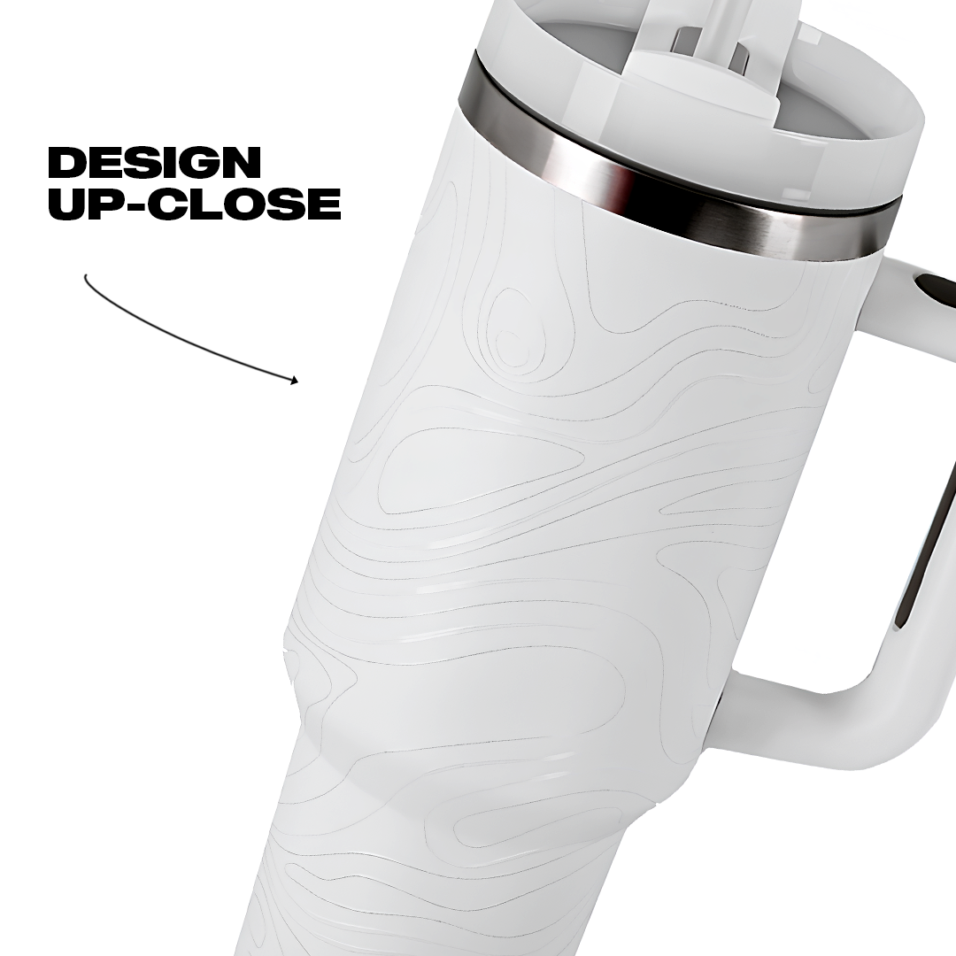 WHITE FLUCTUS "TREKKA" TUMBLER