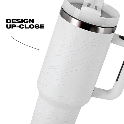 WHITE FLUCTUS "TREKKA" TUMBLER